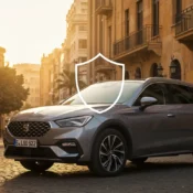 Modern car in Beirut representing best car insurance Lebanon price 2026