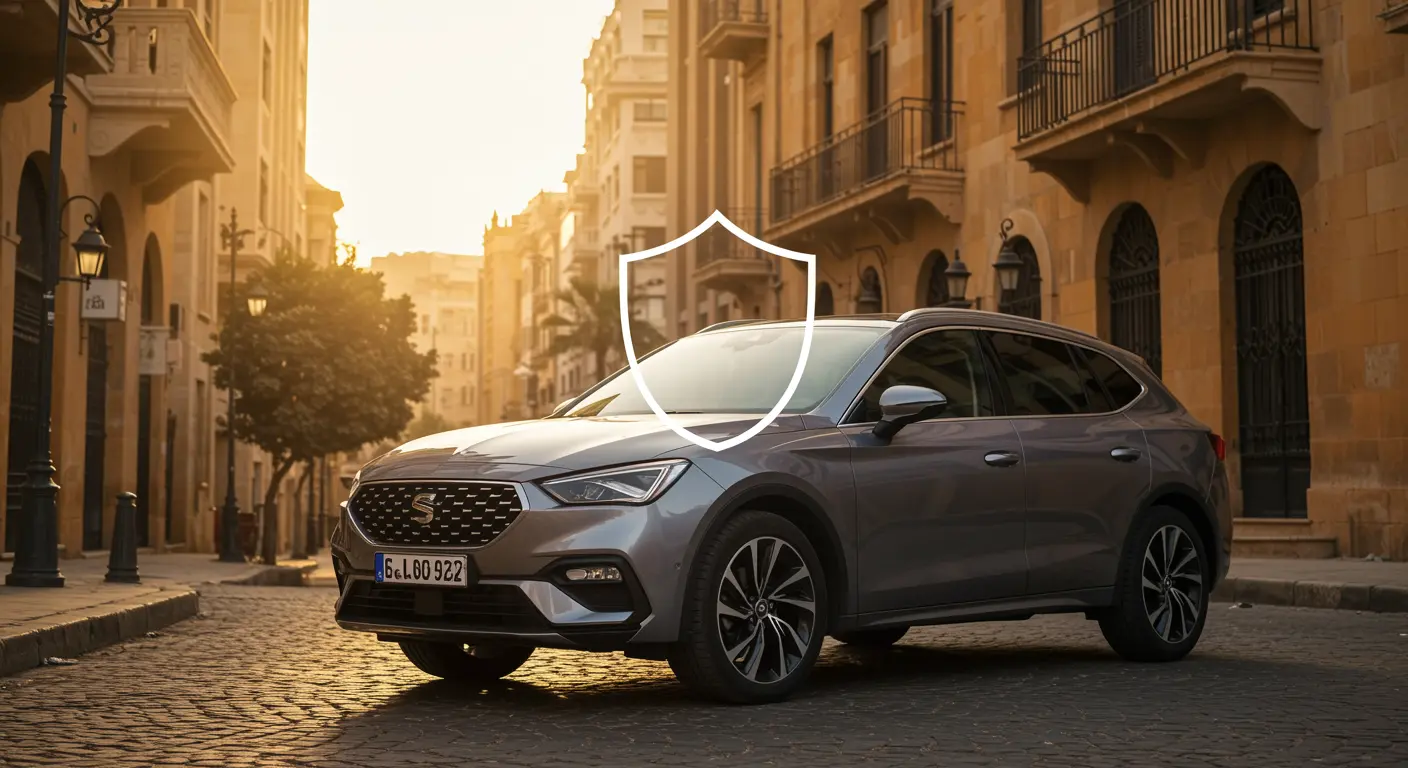 Modern car in Beirut representing best car insurance Lebanon price 2026